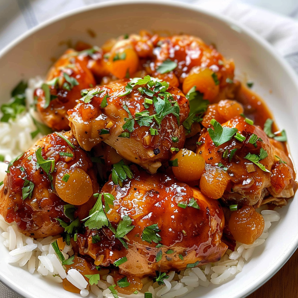 slow cooker apricot chicken