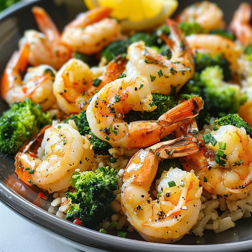 Garlic Butter Shrimp and Broccoli Rice: A Healthy and Hearty Meal