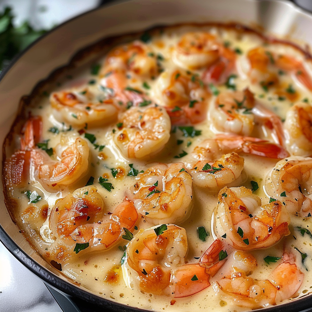 Keto Garlic Shrimp Au Gratin: A Cheesy Dream!