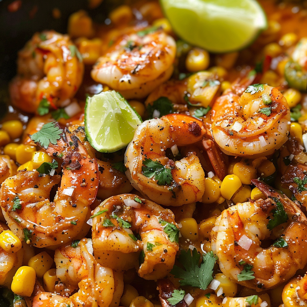 Mexican Street Corn and Shrimp