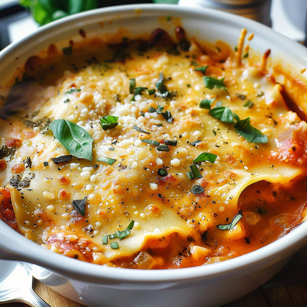 creamy lasagna soup