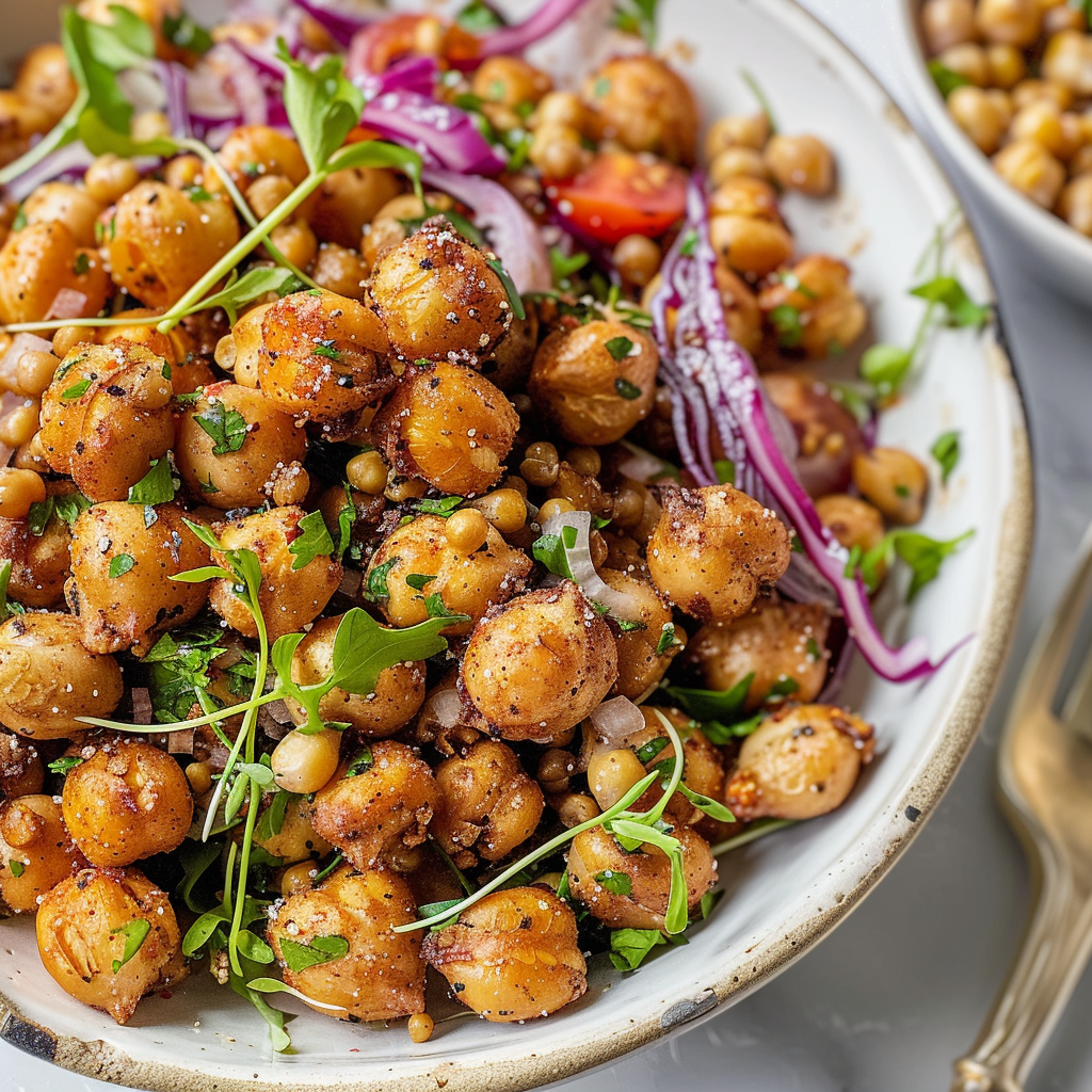 Amazing Crunchy Chickpeas - Vegan