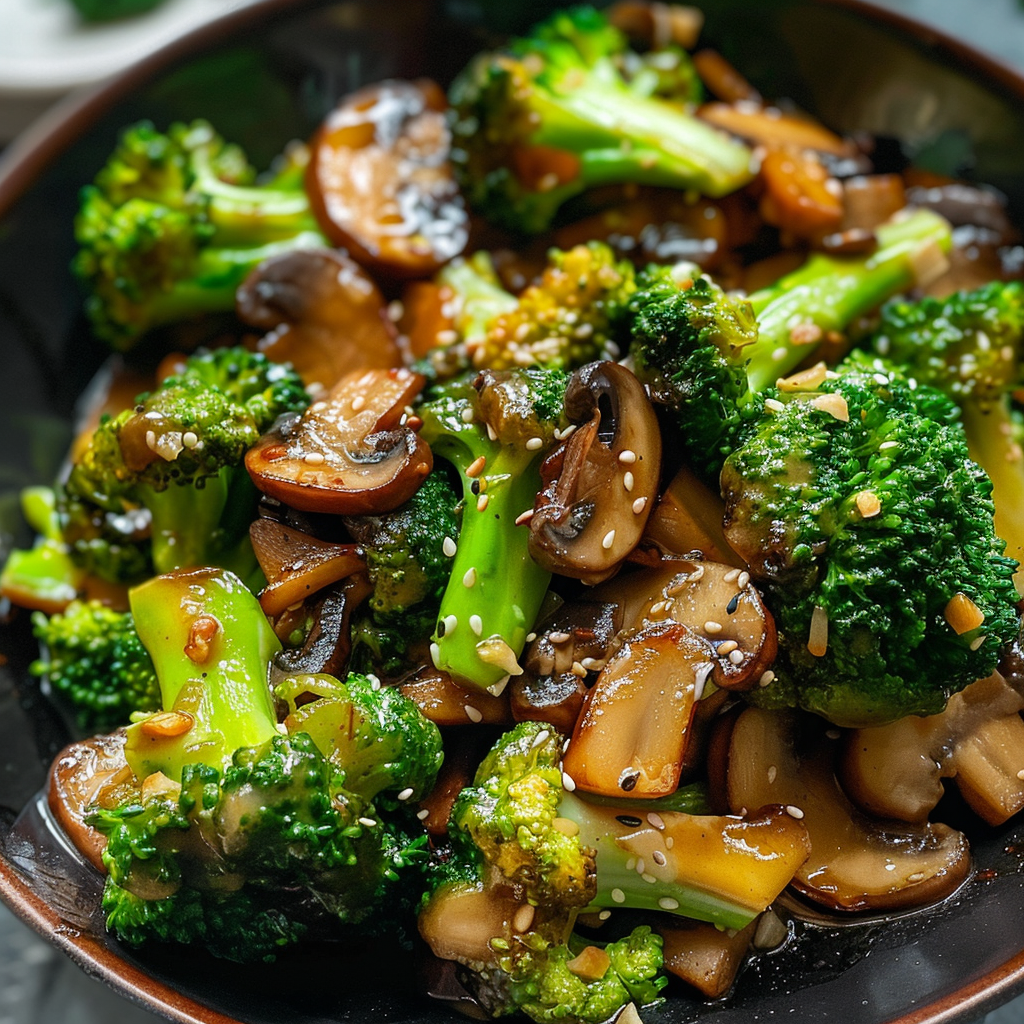 Broccoli and Mushrooms Stir Fry
