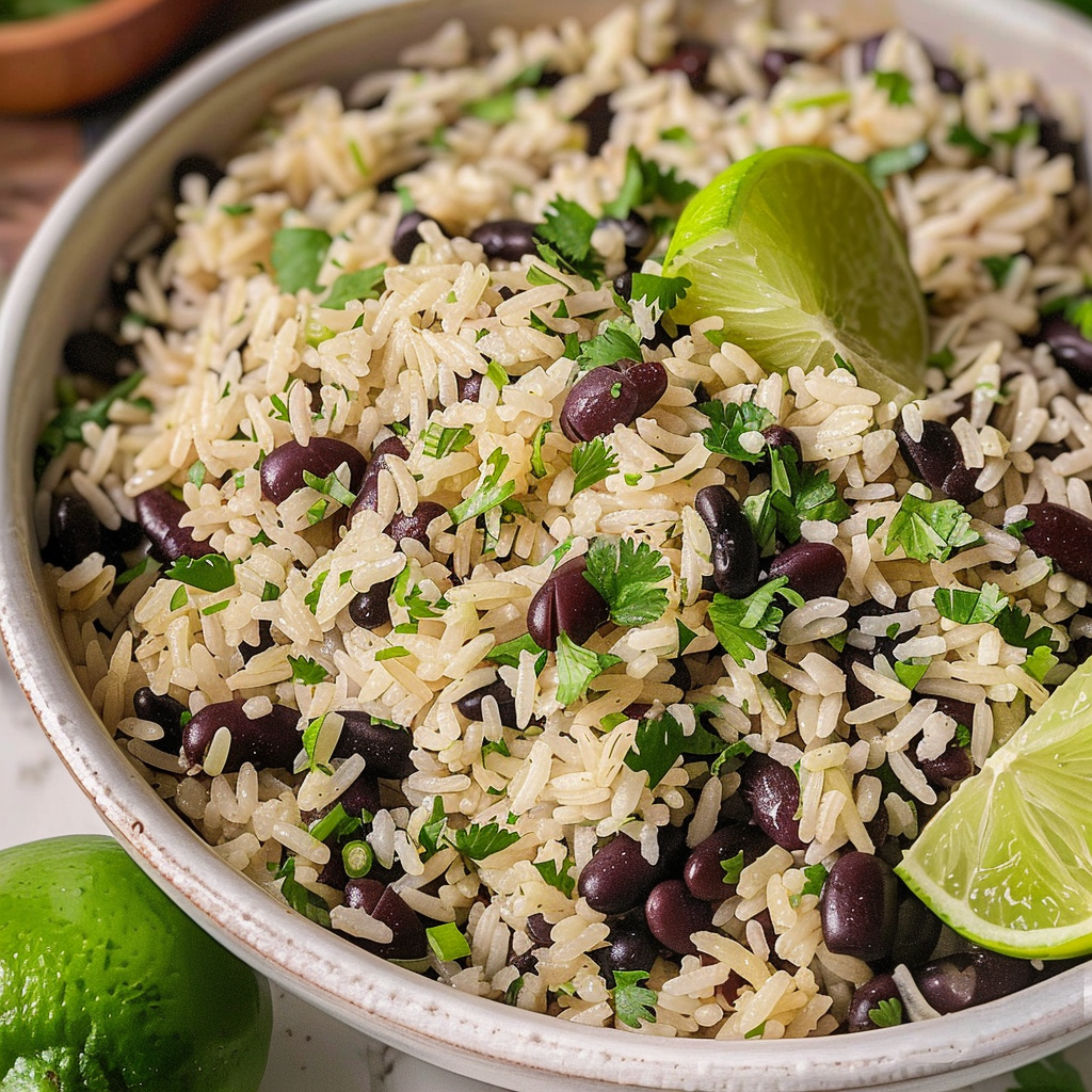 Cilantro Lime Rice and Black Beans
