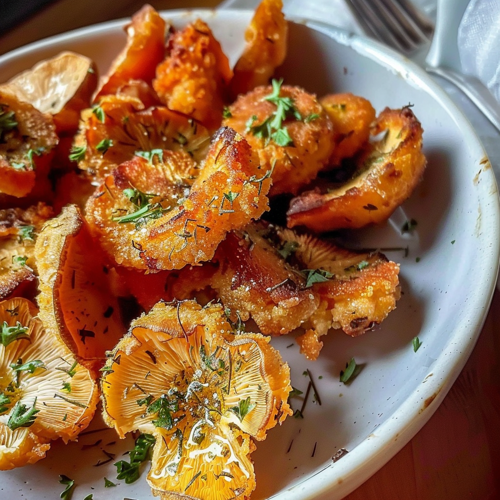 Crispy King Oyster Mushroom Bites