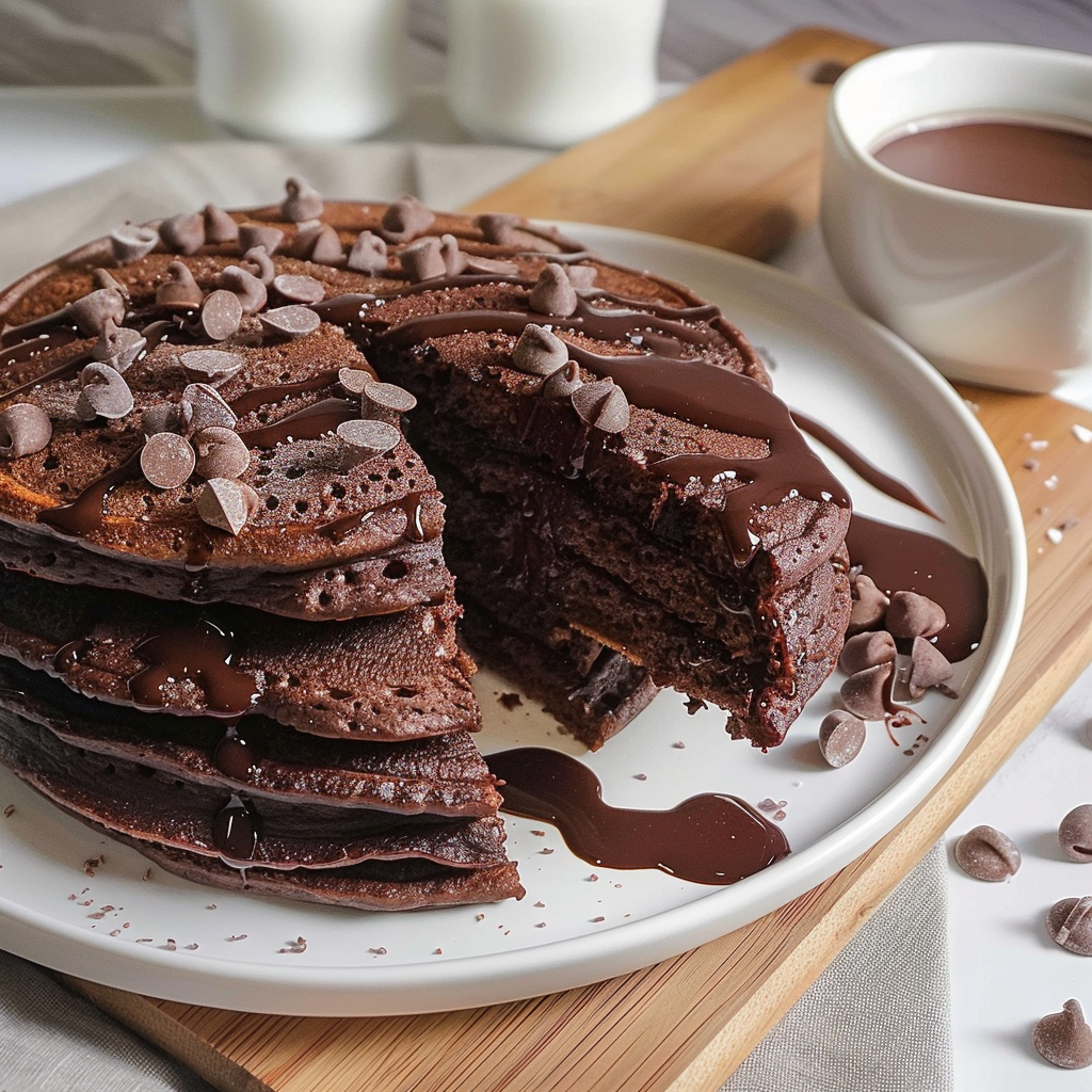 Easy Chocolate Pancakes!