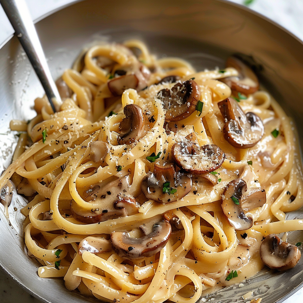 Garlic Mushroom Pasta
