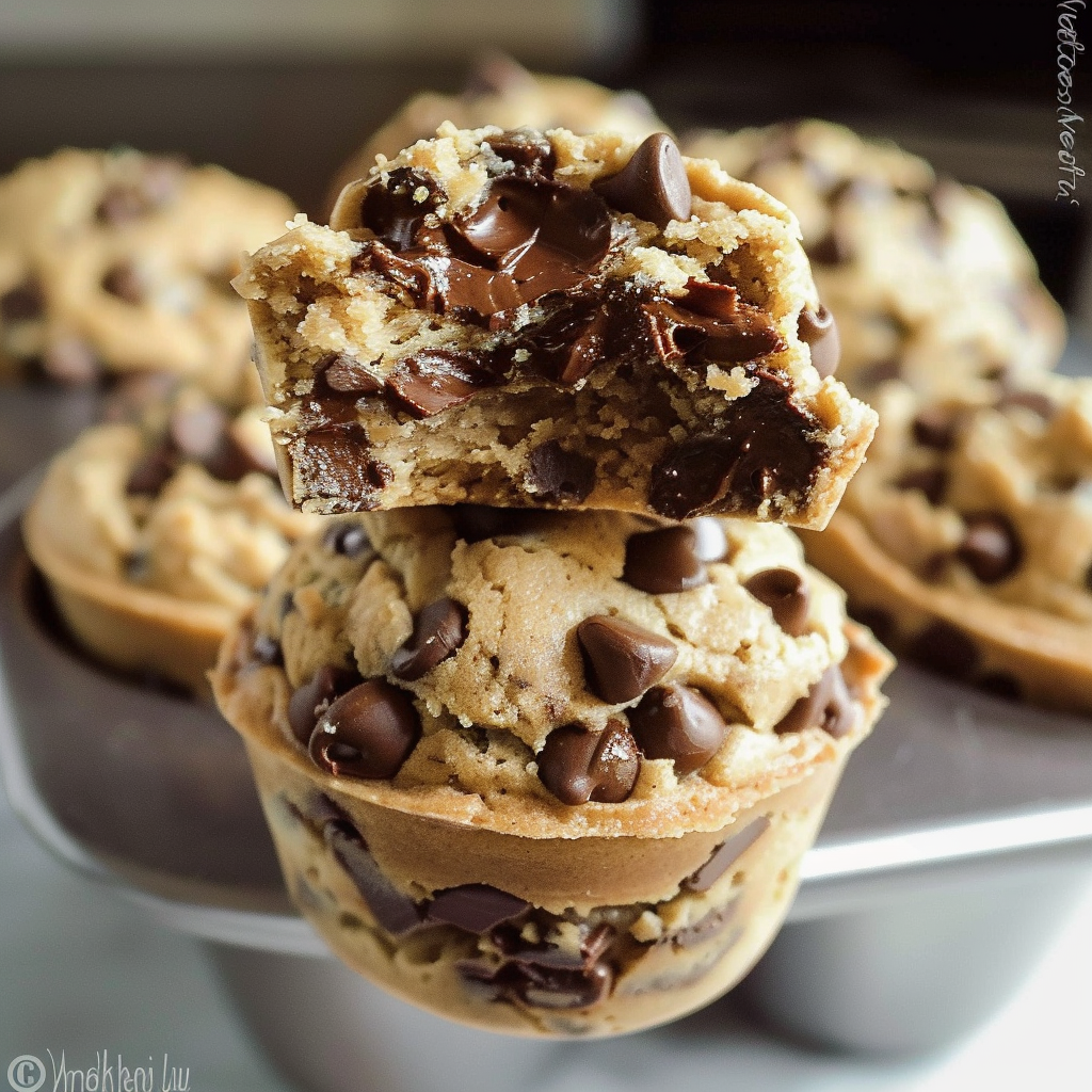 THE RECIPE for Chocolate Chip Cookie Dough Cups 