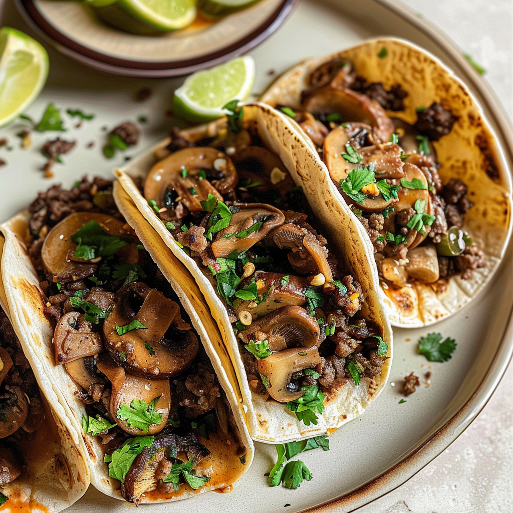 VEGAN MUSHROOM TACOS