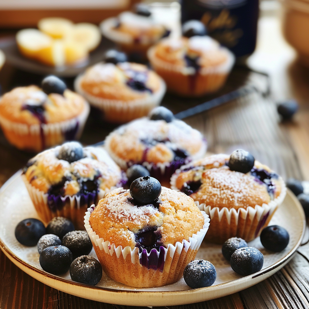 Blueberry Cottage Cheese Muffins