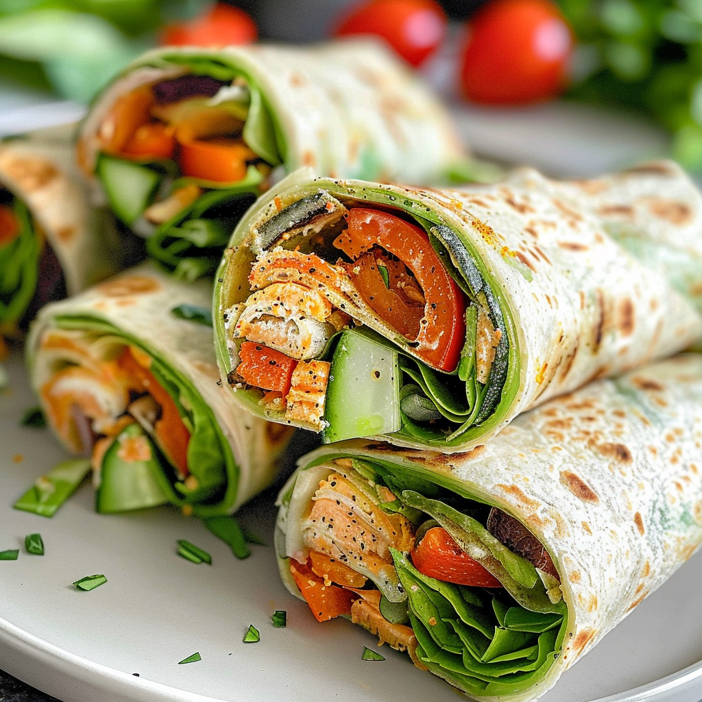 Grilled Veggie Wraps