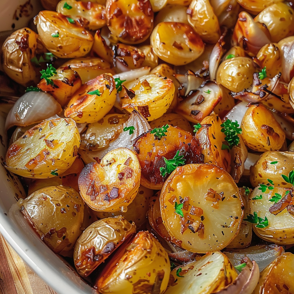 OVEN FRIED POTATOES ONIONS 