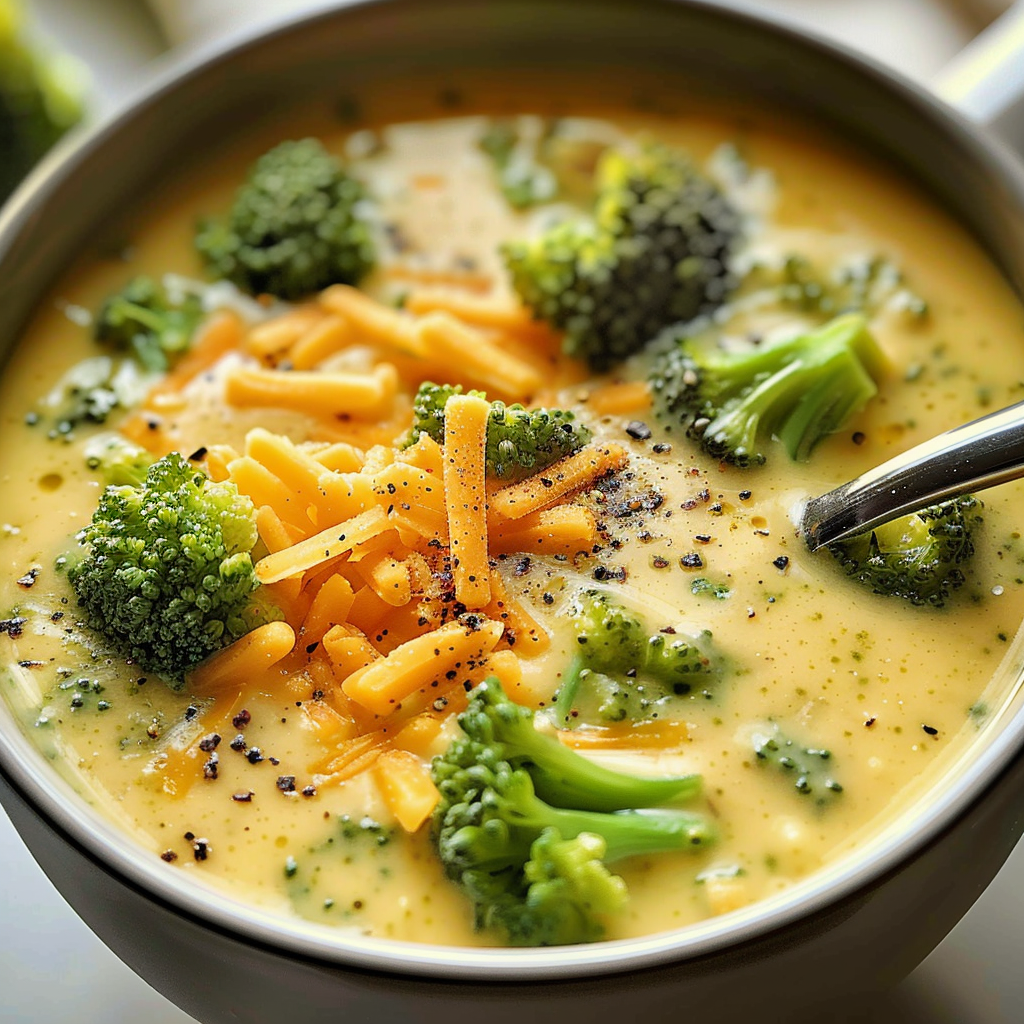 Broccoli Cheddar Soup | High Protein