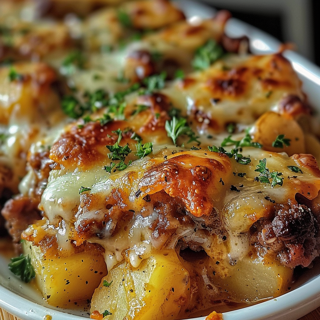 Crockpot Hamburger Potato Casserole
