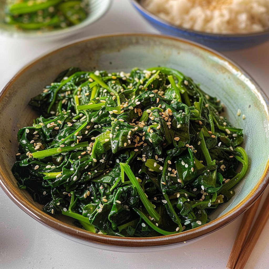 Korean Spinach Side Dish