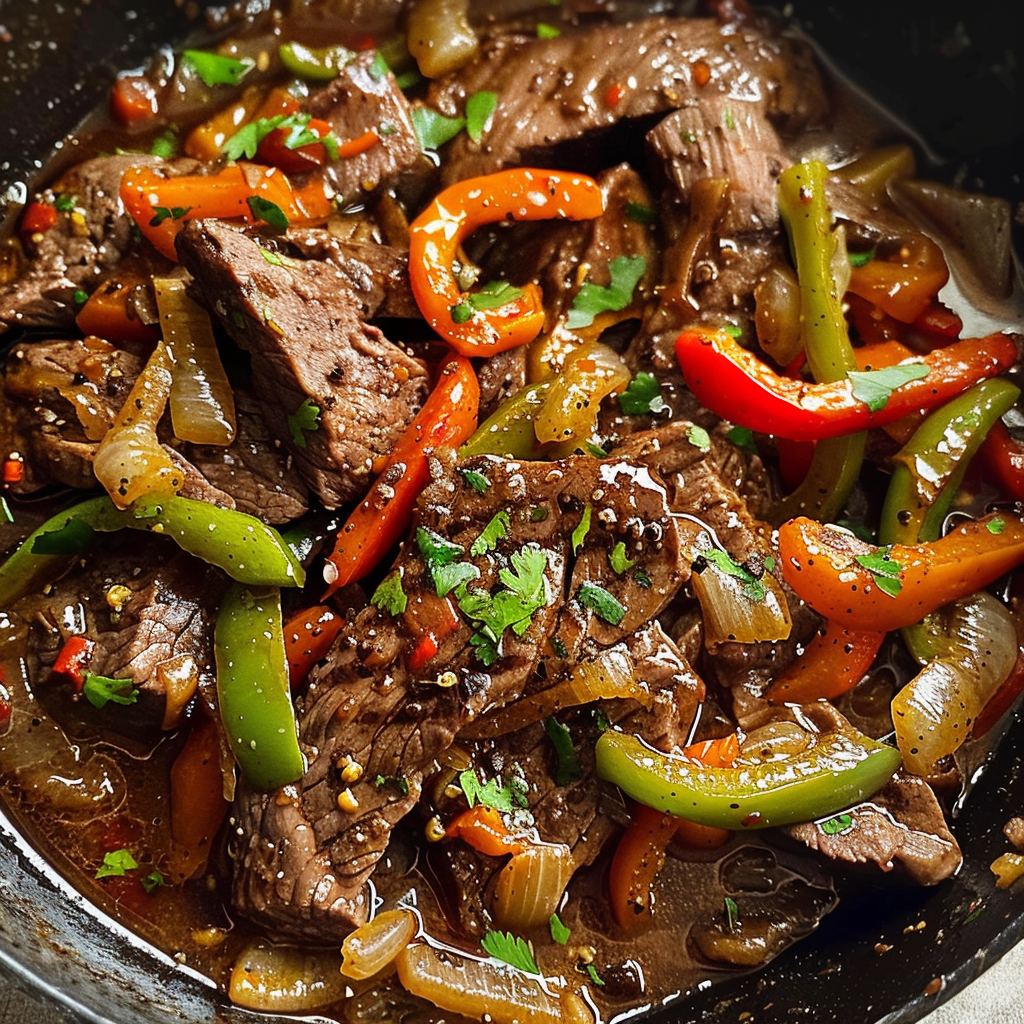 Pepper Steak in a Crock Pot