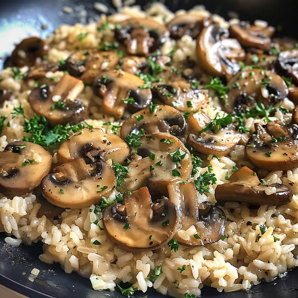 Savory Mushroom Rice Skillet