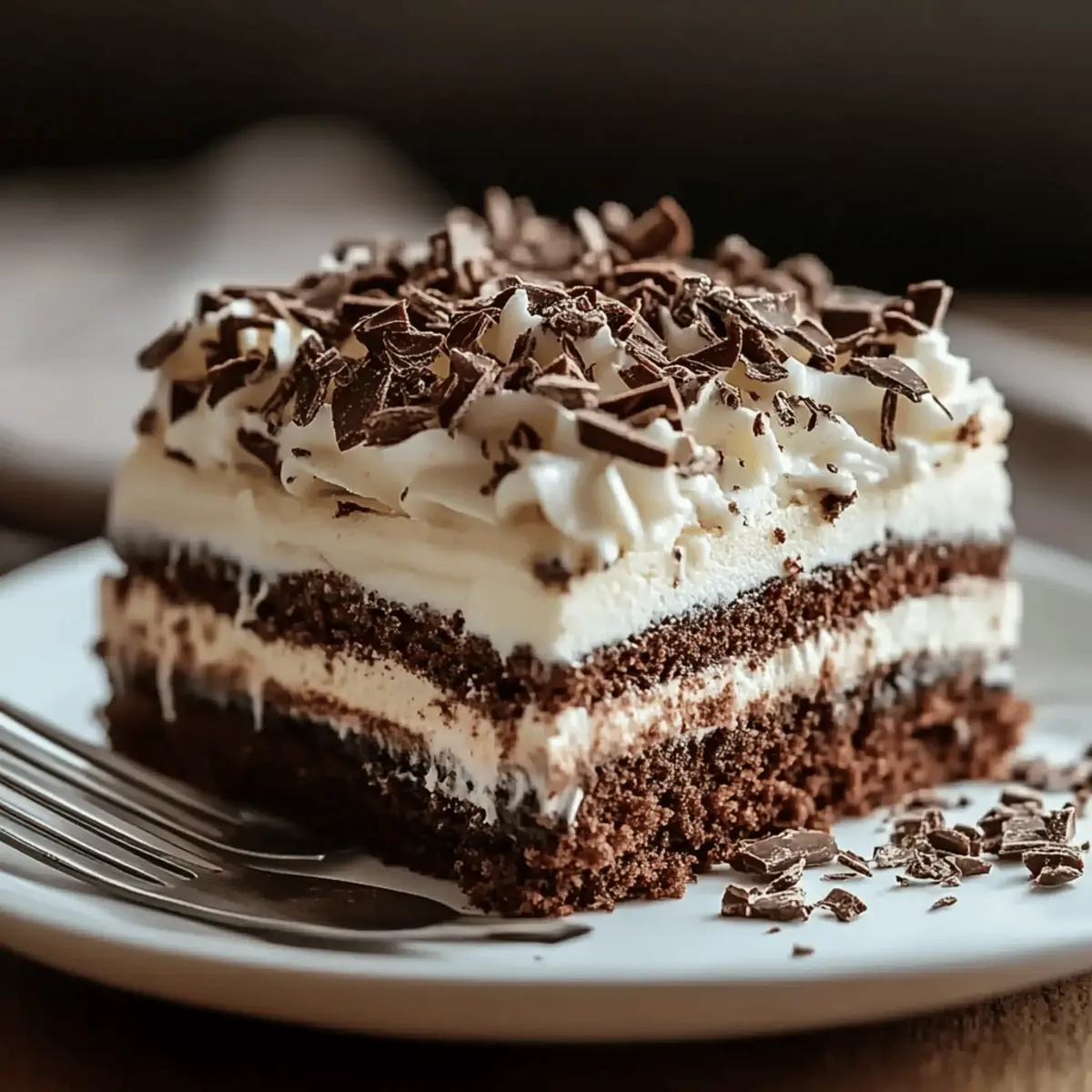 Brownie Refrigerator Cake