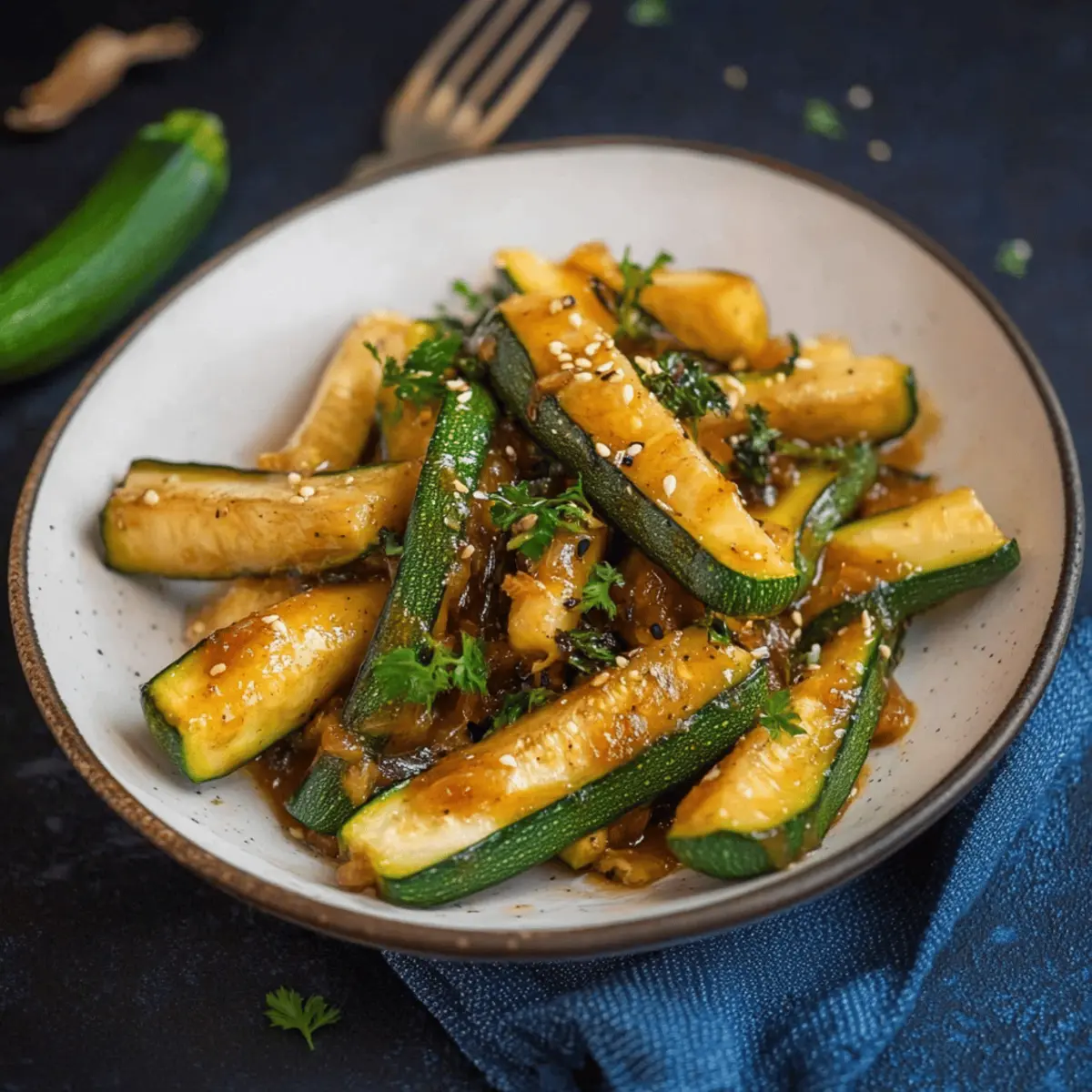 Zucchini Hibachi Style