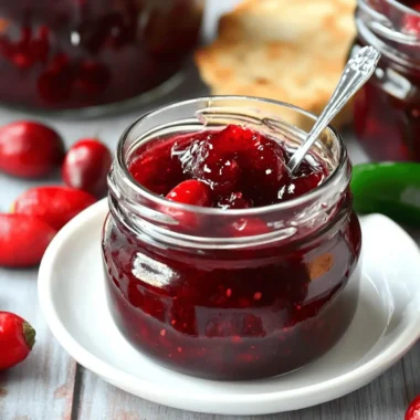 Cranberry Jalapeno Hot Pepper Jelly