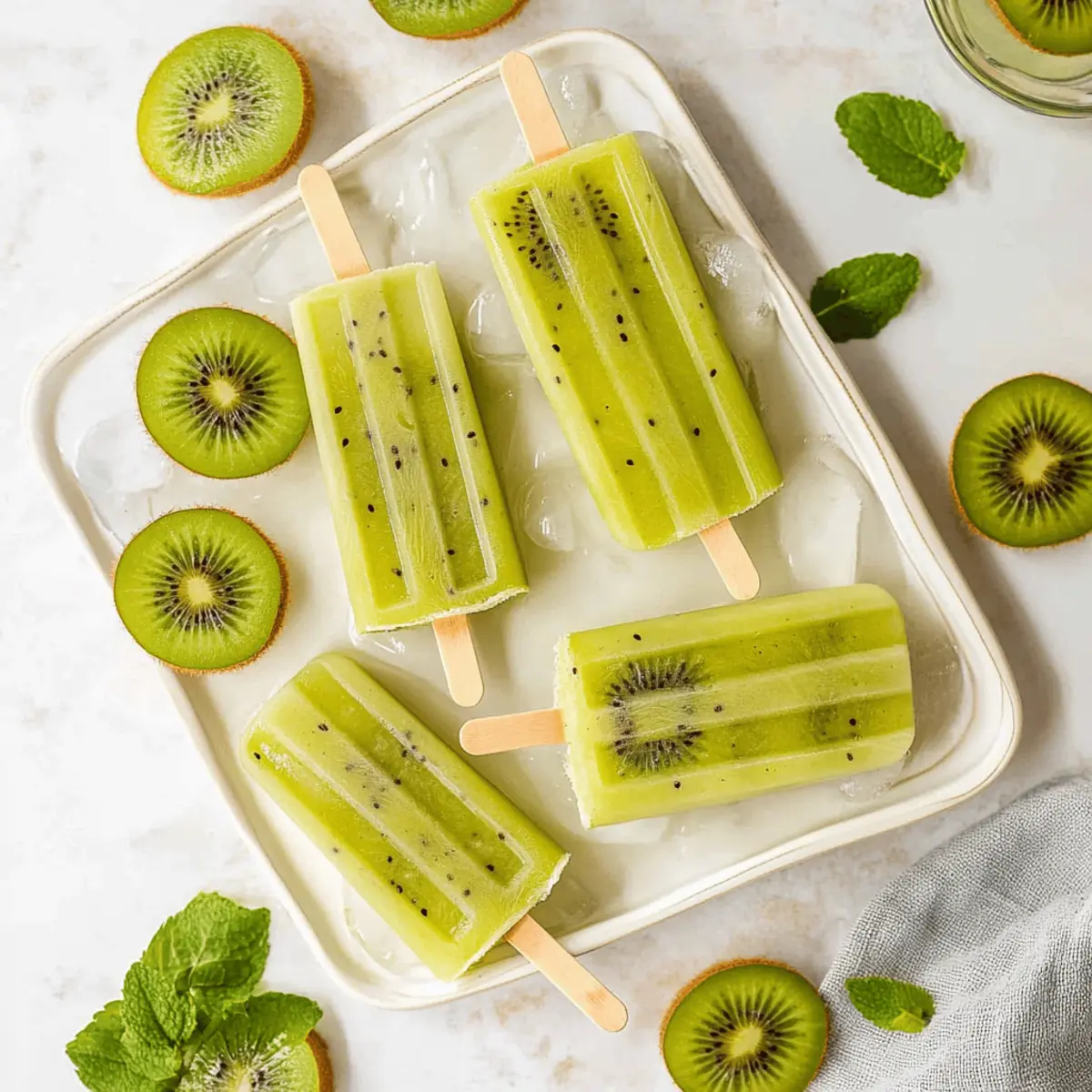 Kiwi Popsicles