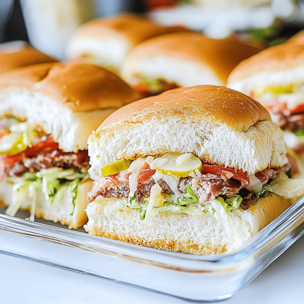 Family-Friendly Italian Grinder Sliders