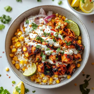 Street Corn Chicken Bowl Recipe