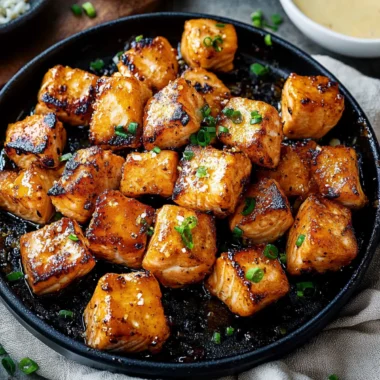 Air Fryer Bang Bang Salmon Bites