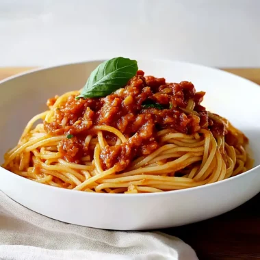 Spaghetti with Tomato Sauce